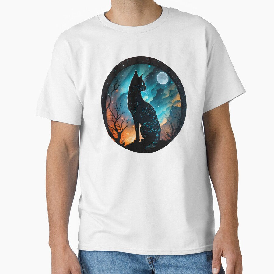 Mystic Moonstare: The Guardian's Gaze by Celestial Charm Co T-Shirts, Hoodie, Sweatshirt | BlankRebels.com (Image 1)
