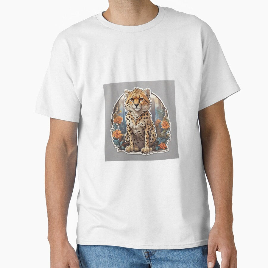 The cute leopard among the roses by abdelaziz0 T-Shirts, Hoodie, Sweatshirt | BlankRebels.com (Image 1)