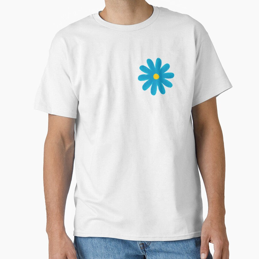 Blue Painted Flower Aesthetic by TVserious T-Shirts, Hoodie, Sweatshirt | BlankRebels.com (Image 1)