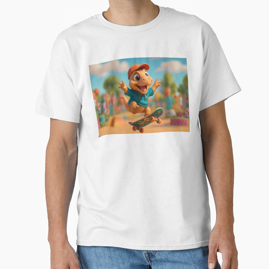 Skater Muttaburrasaurus Dinosaur 2 by Sillytoe T-Shirts, Hoodie, Sweatshirt | BlankRebels.com (Image 1)
