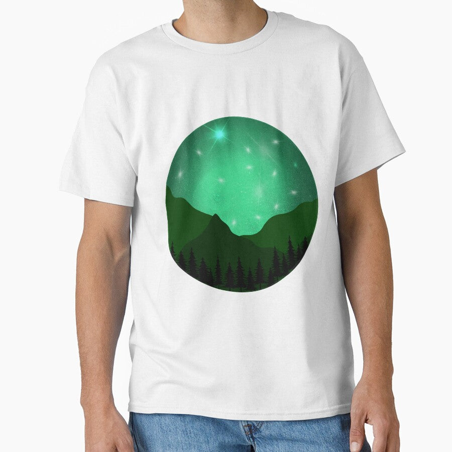 Watercolour Galaxy Green by Immzie-Bookworm T-Shirts, Hoodie, Sweatshirt | BlankRebels.com (Image 1)