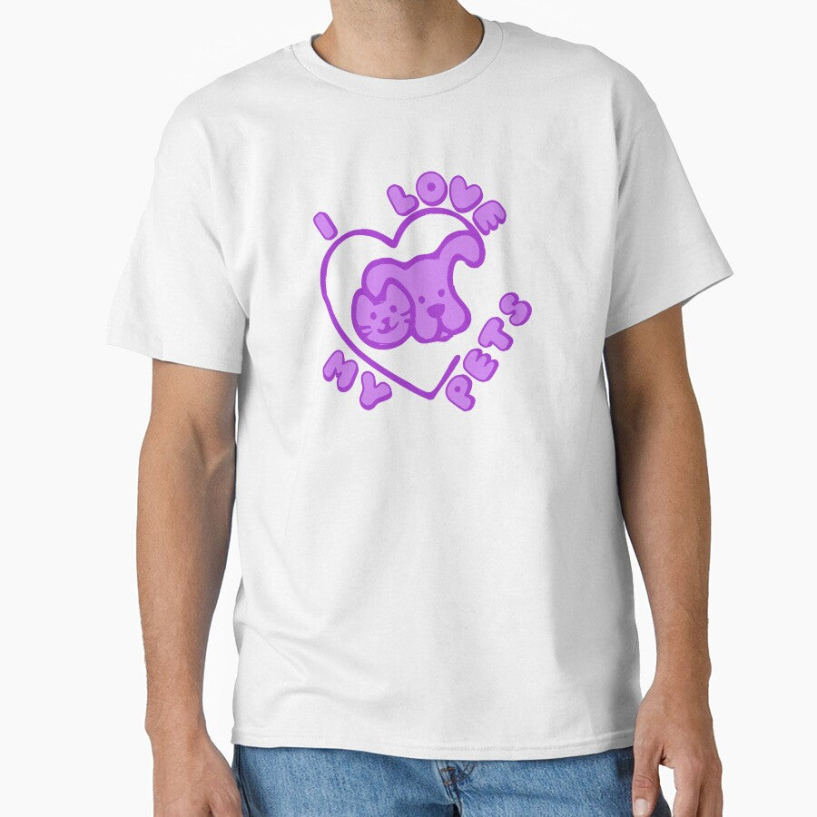 I Love My Pets Cat Dog Owner Heart Purple by everything4eva T-Shirts, Hoodie, Sweatshirt | BlankRebels.com (Image 1)