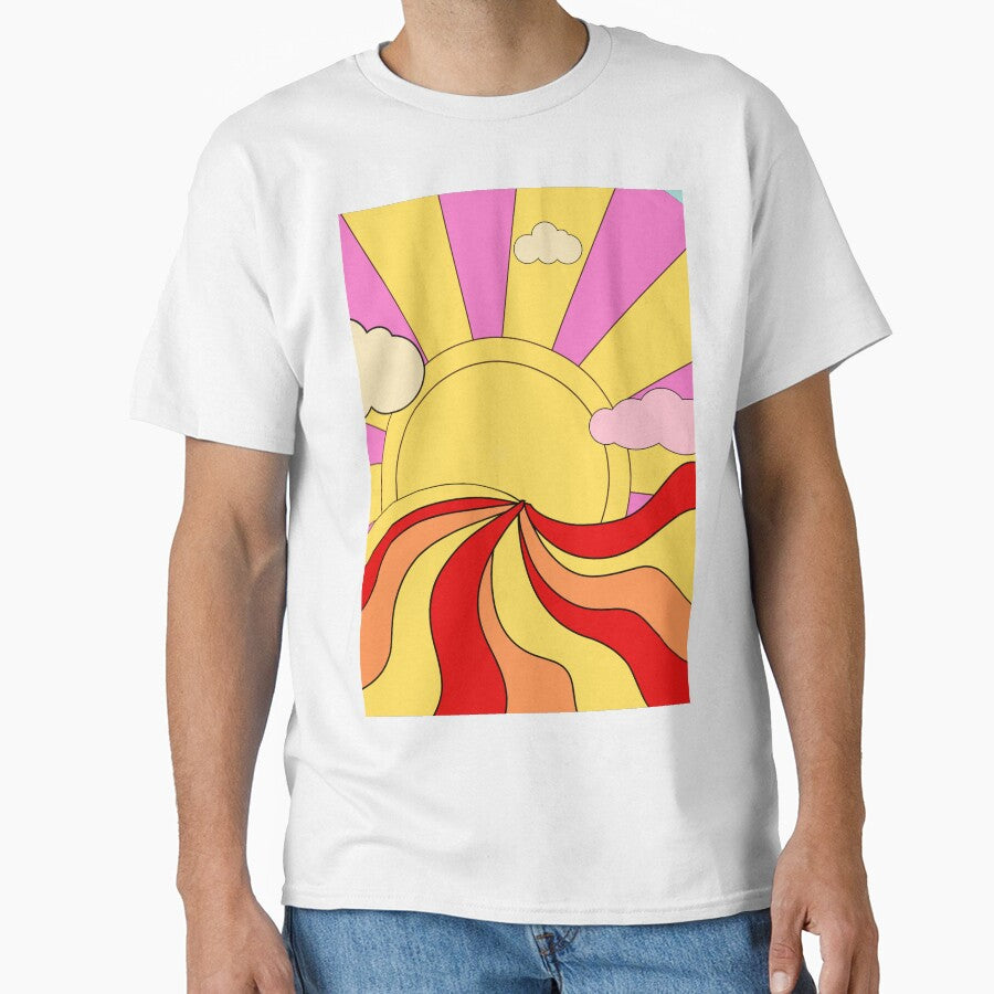 retro sunset pattern design shirts by anandsiva2703 Hoodie, Sweatshirt | BlankRebels.com (Image 1)