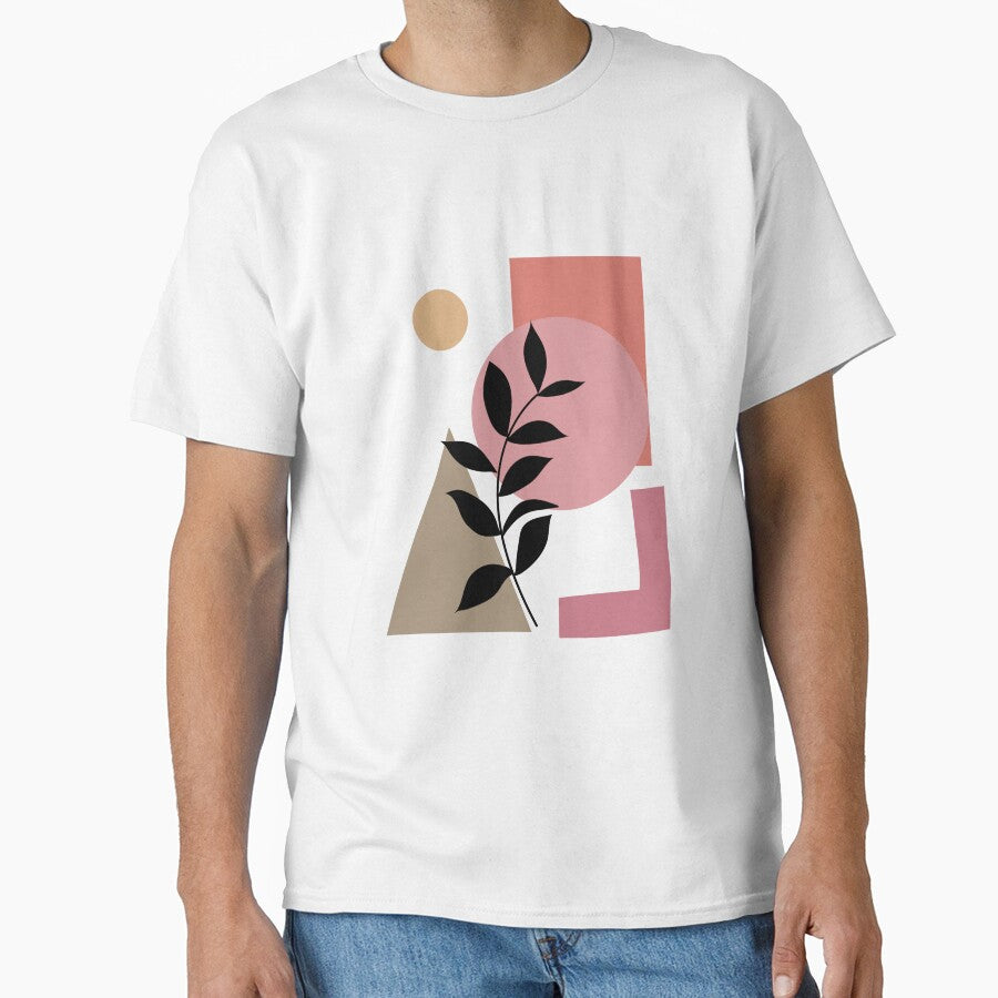 Geometric Boho | Black Leaf | Handmade Premium Prints by BesideStyles T-Shirts, Hoodie, Sweatshirt (Image 1)