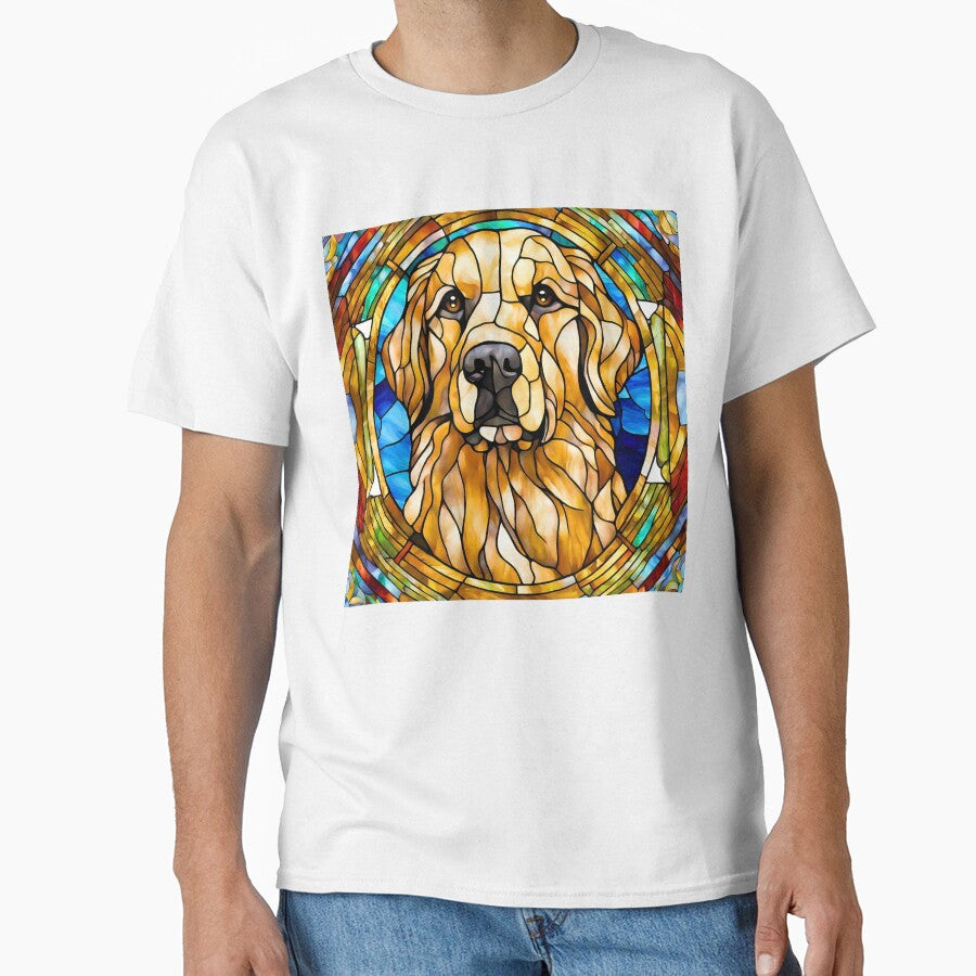 Stained Glass Golden Retriever by Fredster1966 T-Shirts, Hoodie, Sweatshirt | BlankRebels.com (Image 1)