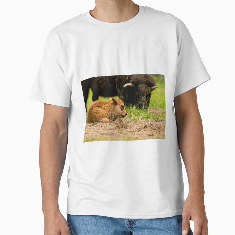 Bison And Calf by Michael Cummings T-Shirts, Hoodie, Sweatshirt | BlankRebels.com (Image 1)