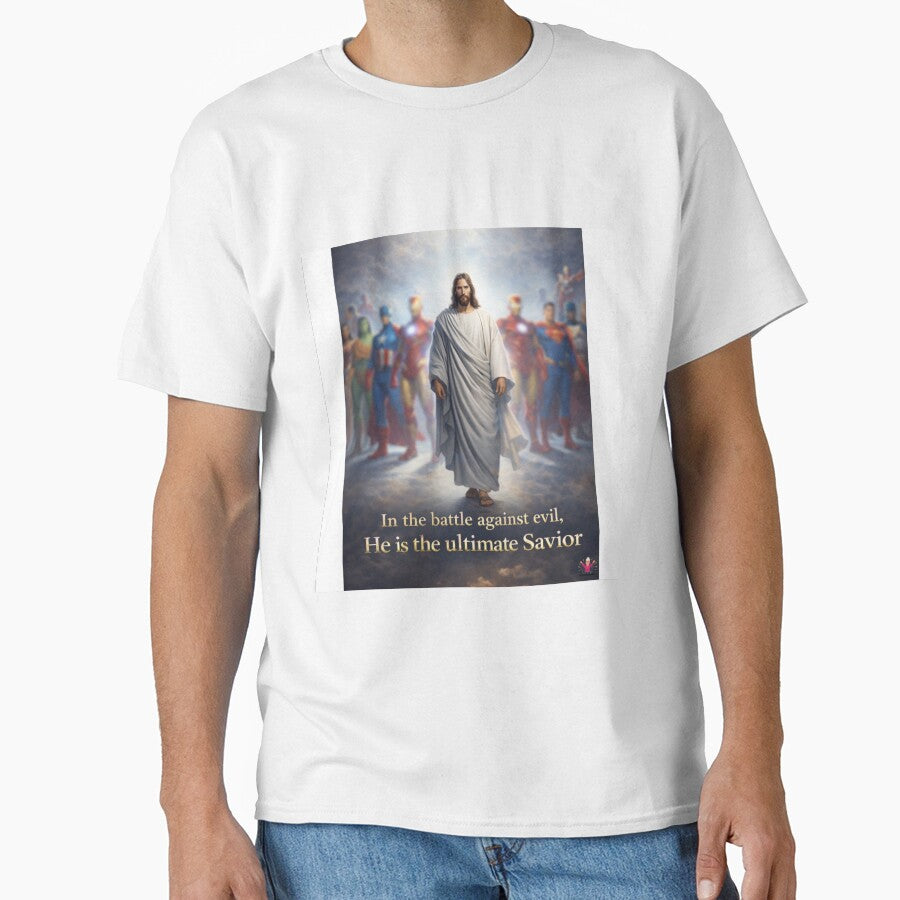 Jesus, the greatest Hero by Mertonopolis T-Shirts, Hoodie, Sweatshirt | BlankRebels.com (Image 1)
