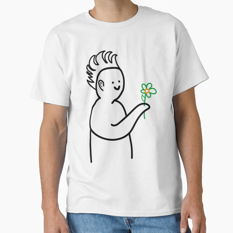 Boy Holding A Flower by surfcotcam T-Shirts, Hoodie, Sweatshirt | BlankRebels.com (Image 1)