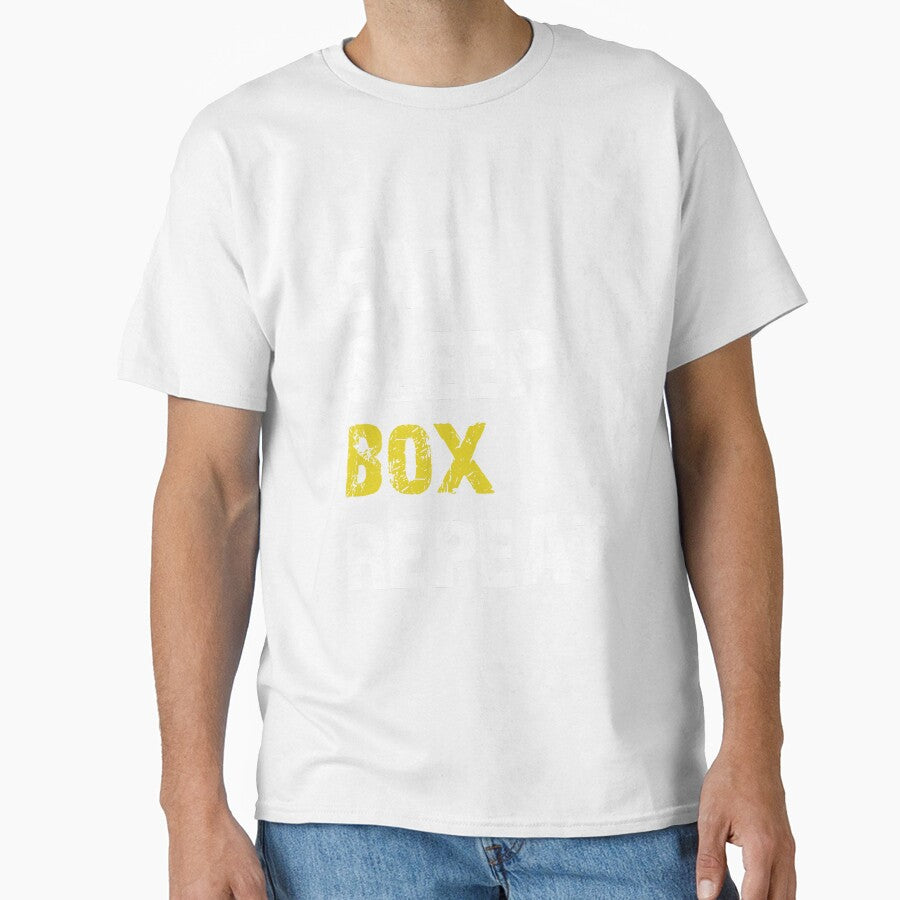 Eat Sleep Box Repeat Boxing Funny Boxer Apparel Boxing Fan, Box Eat Sleep Repeat Gift by Rachiirt
