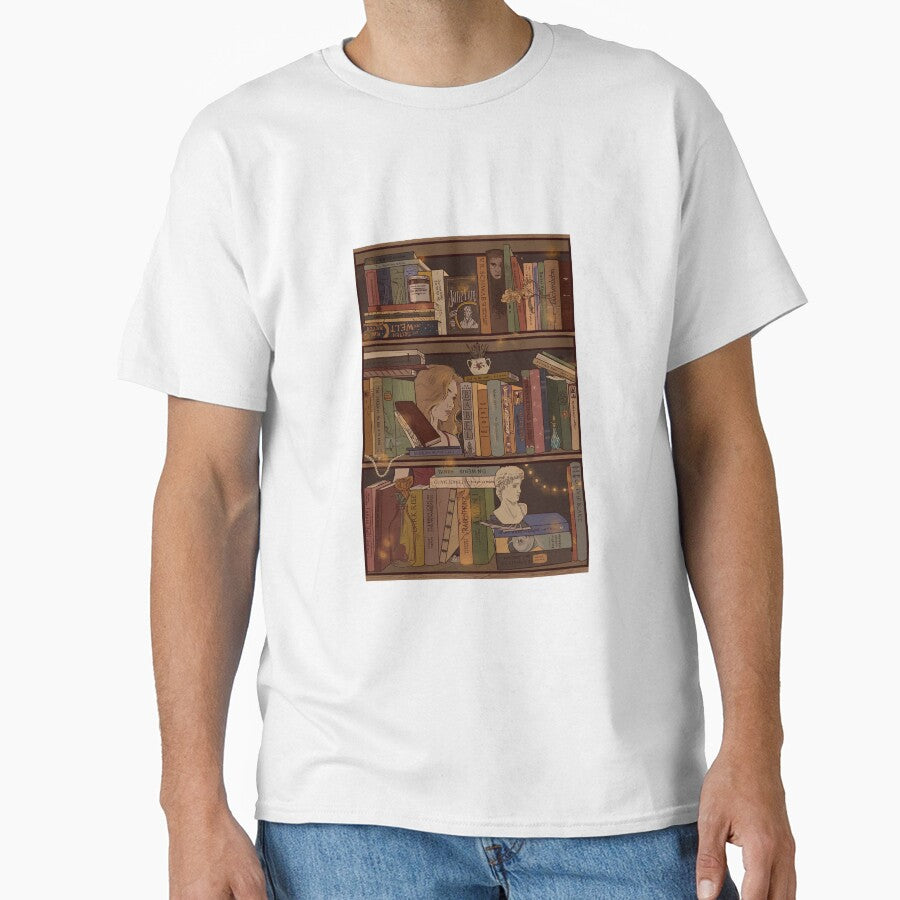 Bookshelf Dark Academia by Munaalunaa T-Shirts, Hoodie, Sweatshirt | BlankRebels.com (Image 1)
