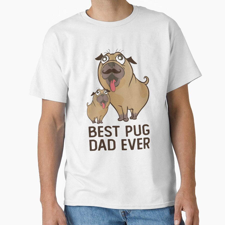 best pug dad ever father s day gifts by alaechamlal T-Shirts, Hoodie, Sweatshirt | BlankRebels.com (Image 1)