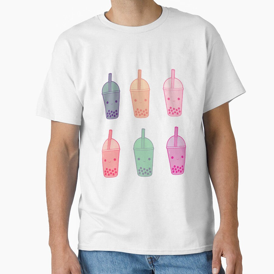 Boba drink, cute , kawaii design by Kiara3000 T-Shirts, Hoodie, Sweatshirt | BlankRebels.com (Image 1)