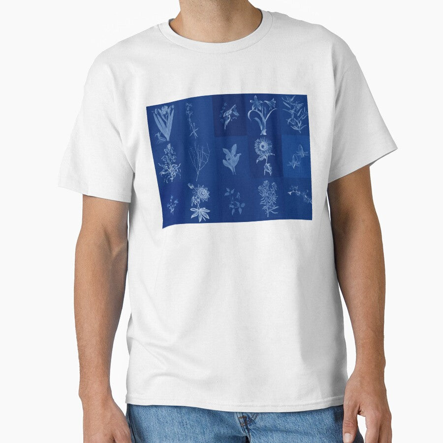 Flower 'Cyanotype' by HouseProudArt T-Shirts, Hoodie, Sweatshirt | BlankRebels.com (Image 1)