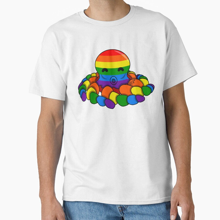 Rainbow Pride Fidget Octopus by SentABear T-Shirts, Hoodie, Sweatshirt | BlankRebels.com (Image 1)
