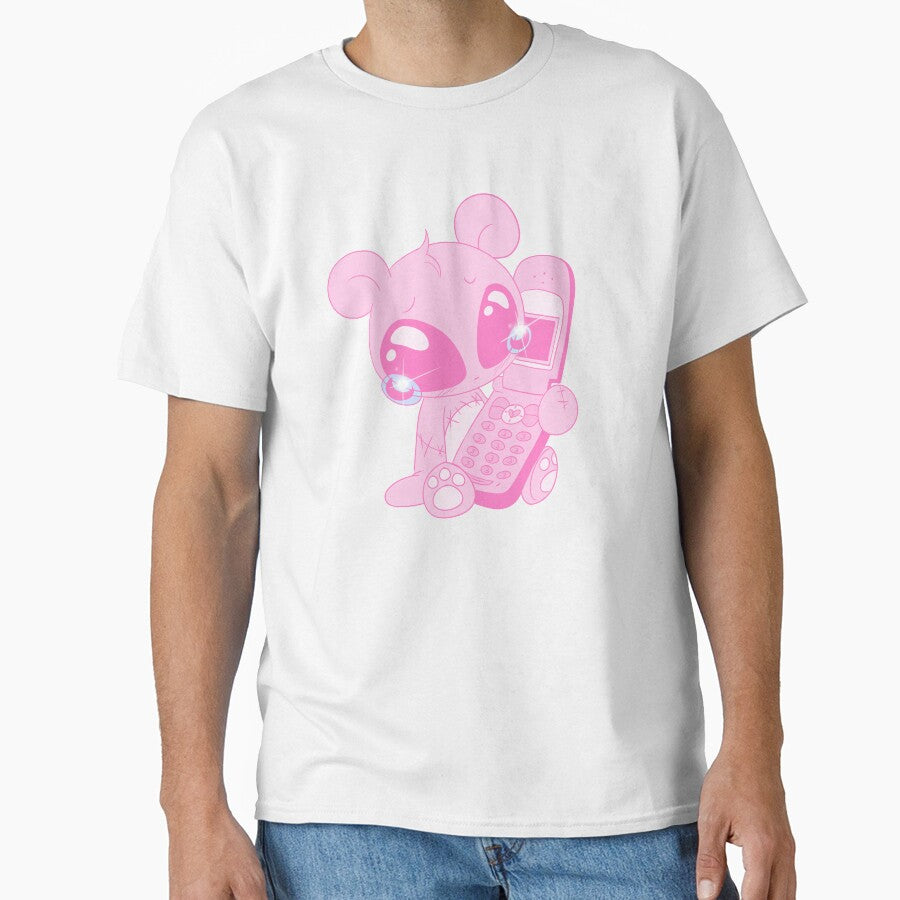 Dumped Over The Phone Bear (pink) by gross-girl99