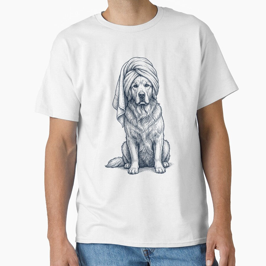 Golden Retriever Spa Bath Dog Mom Dad by DoodleTortle T-Shirts, Hoodie, Sweatshirt | BlankRebels.com (Image 1)