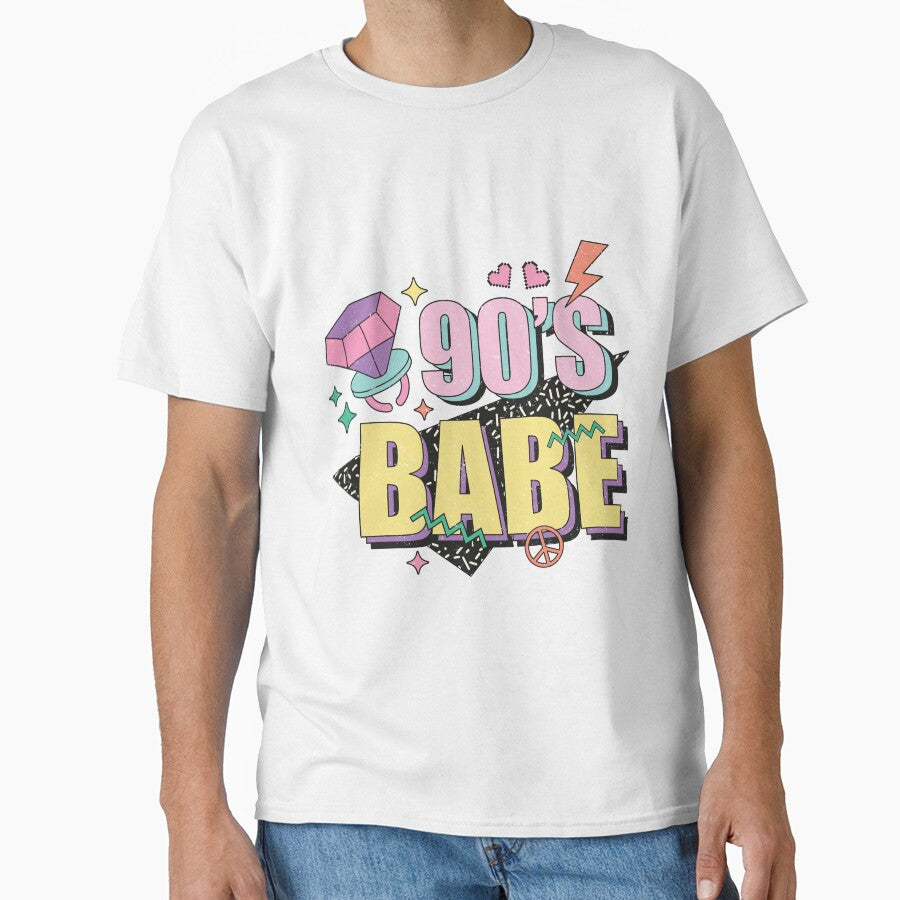 90s Babe Retro Vintage Aesthetic by FlawlessSeams T-Shirts, Hoodie, Sweatshirt | BlankRebels.com (Image 1)