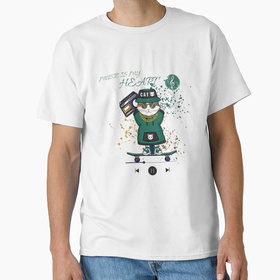 MUSIC IS MY HEART by HBAYSE T-Shirts, Hoodie, Sweatshirt | BlankRebels.com (Image 1)