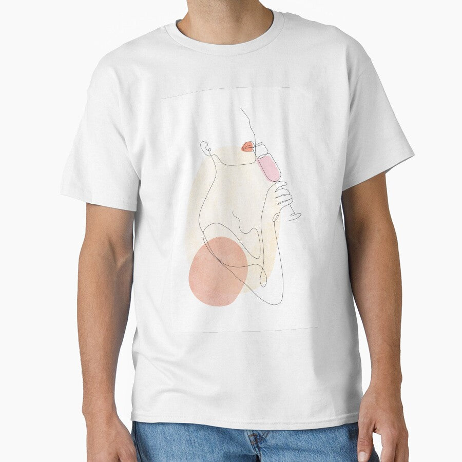 Wine line art by SurfolioPrints T-Shirts, Hoodie, Sweatshirt | BlankRebels.com (Image 1)