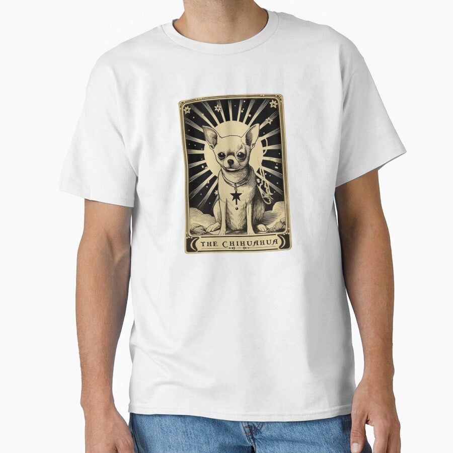 Chihuahua Tarot Card, Dog Tarot Chihuahua Vintage Tarot Card by AlquimiaDesign T-Shirts, Hoodie, Sweatshirt (Image 1)