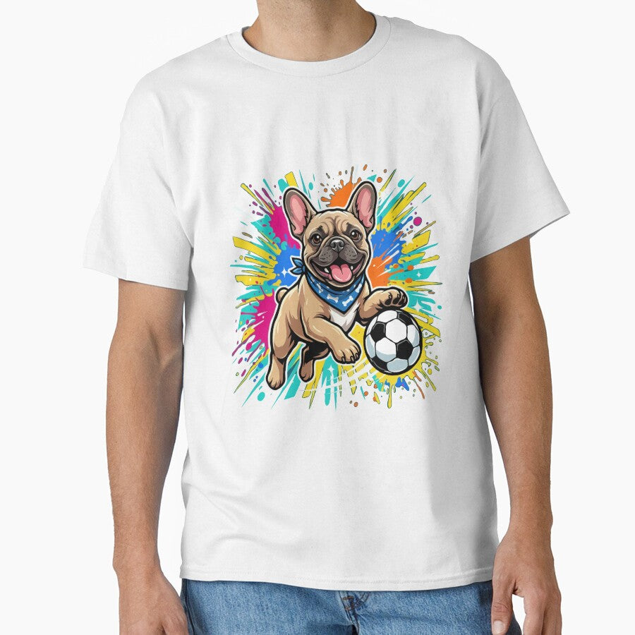 French Bulldog Soccer Dog – Cute Football Puppy Gift for Dog Lovers by The Real Life Symphony