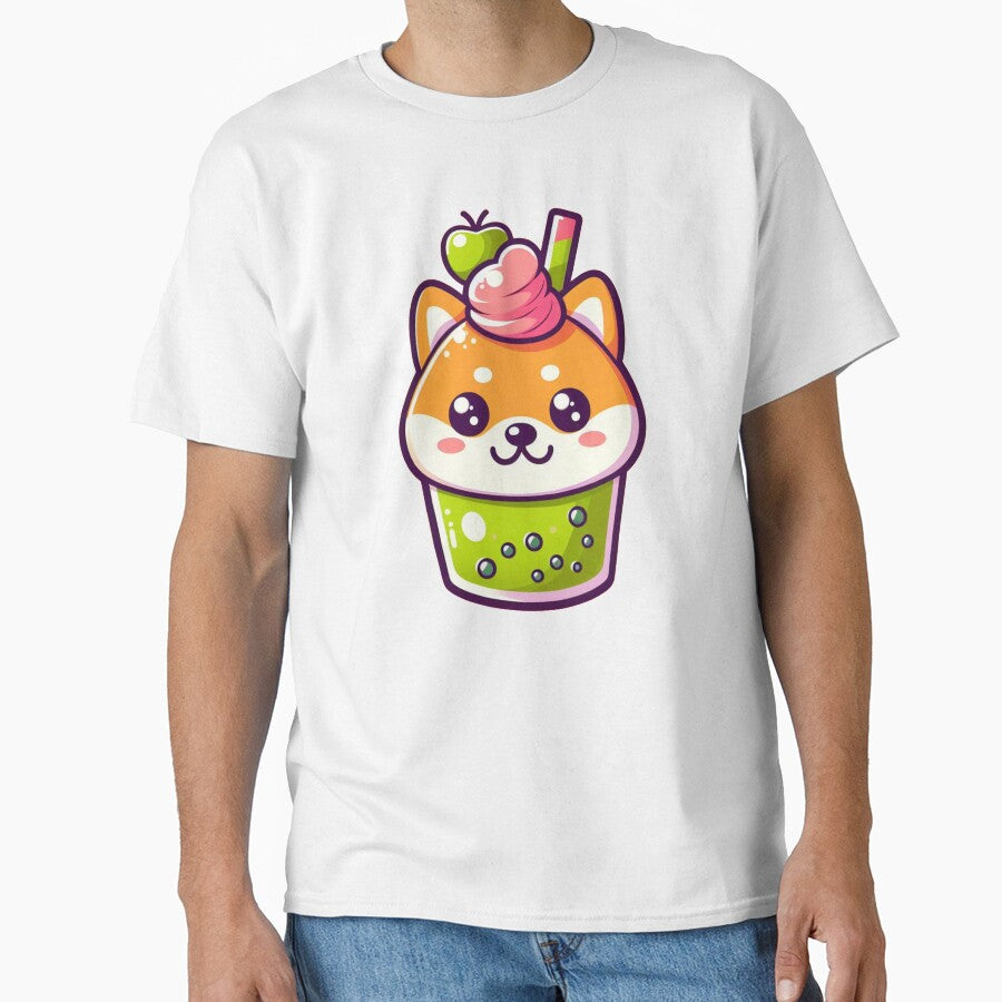 Bubble Tea Cute Shiba by tuckmerrytees T-Shirts, Hoodie, Sweatshirt | BlankRebels.com (Image 1)