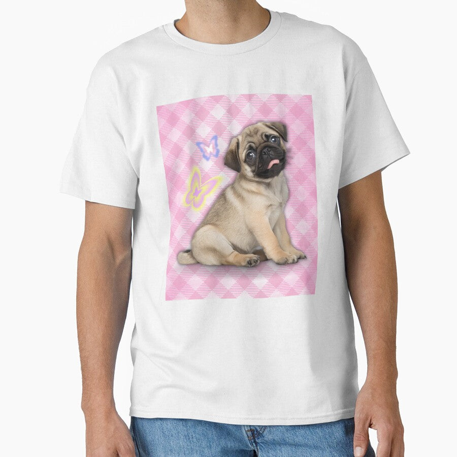 Y2K Cute Pug Puppy - Early 2000s Style by lydsshop T-Shirts, Hoodie, Sweatshirt | BlankRebels.com (Image 1)