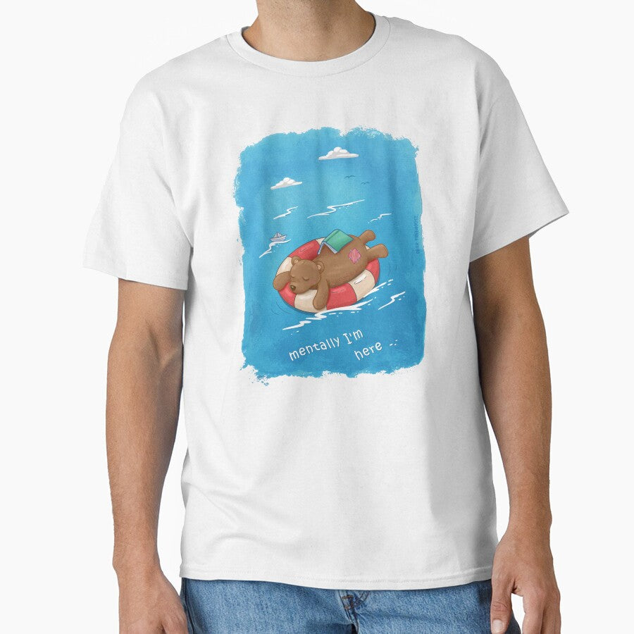 Mentally I'm Here by -DearTreehouse- T-Shirts, Hoodie, Sweatshirt | BlankRebels.com (Image 1)