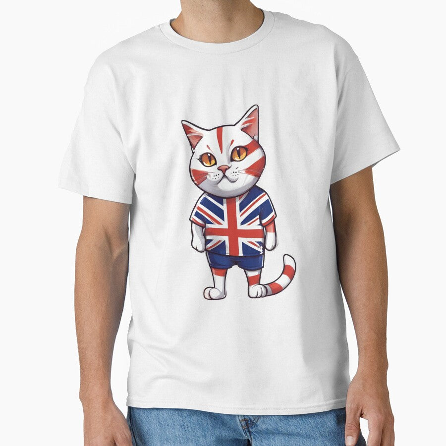 England UK Sports Team: a Cat wearing colours of British Flag D04 by PerfectDay2Play