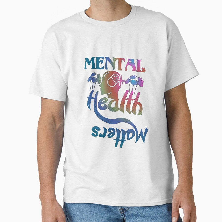 Mental health matters, colorful original slogan,, by Chakilogy T-Shirts, Hoodie, Sweatshirt | BlankRebels.com (Image 1)