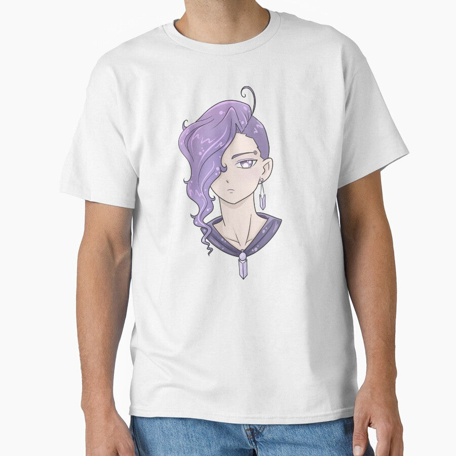 Purple-Haired Manga Girl by kabocha-chan T-Shirts, Hoodie, Sweatshirt | BlankRebels.com (Image 1)