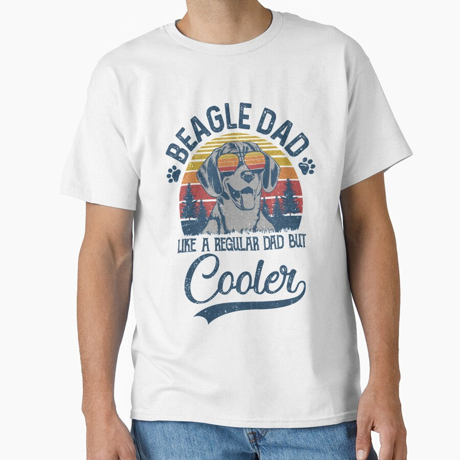 Vintage Beagle Dad Like A Regular Dad But Cooler Funny by TimothyCoxShop T-Shirts, Hoodie, Sweatshirt (Image 1)