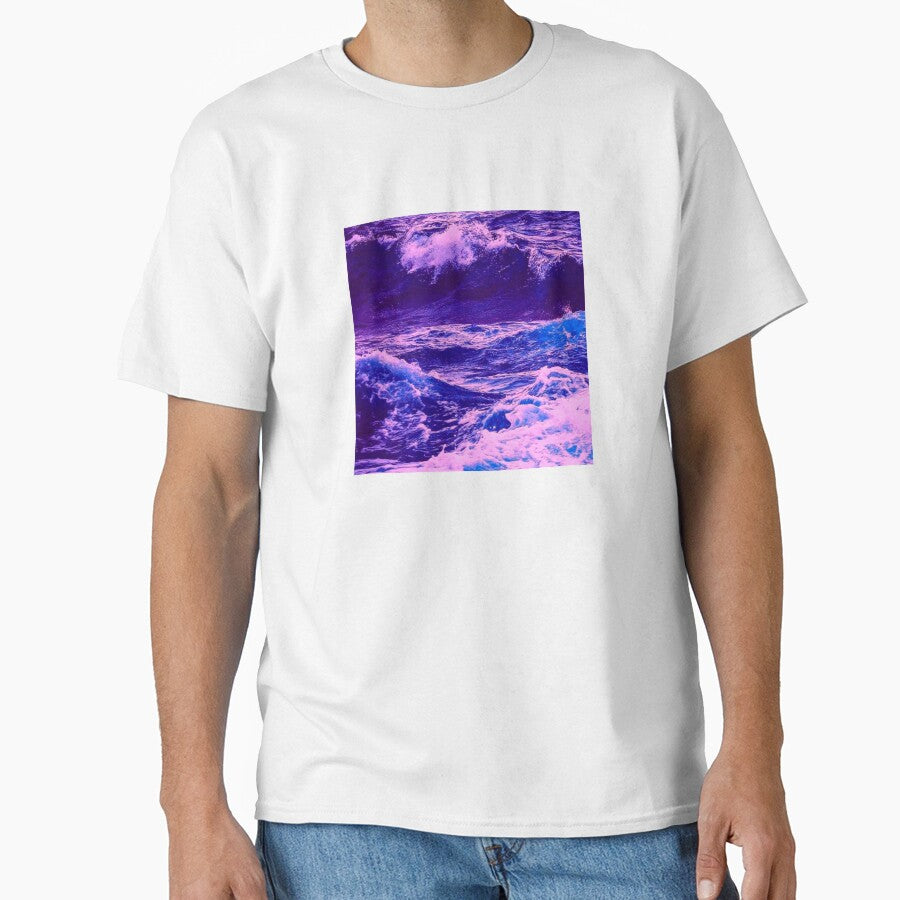 VIOLET OCEAN WAVES by Stripe Cars T-Shirts, Hoodie, Sweatshirt | BlankRebels.com (Image 1)