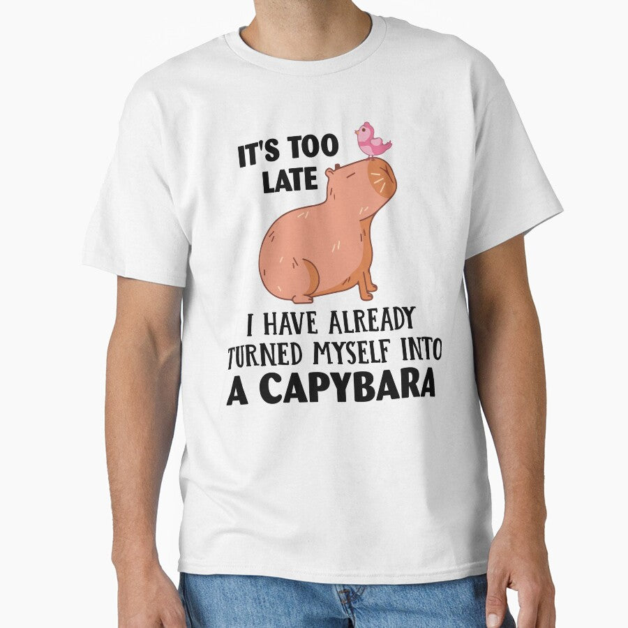 It’s Too Late – Chill Capybara Vibes Lazy Humor by tcvnguyen T-Shirts, Hoodie, Sweatshirt | BlankRebels.com (Image 1)
