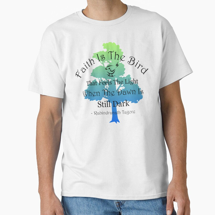 Inspirational Tagore Quote With Tree by Oirabot T-Shirts, Hoodie, Sweatshirt | BlankRebels.com (Image 1)