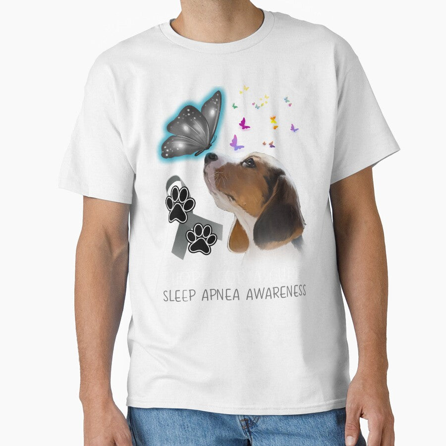 Beagle Hope For A Cure Sleep Apnea Awareness by Grooffos