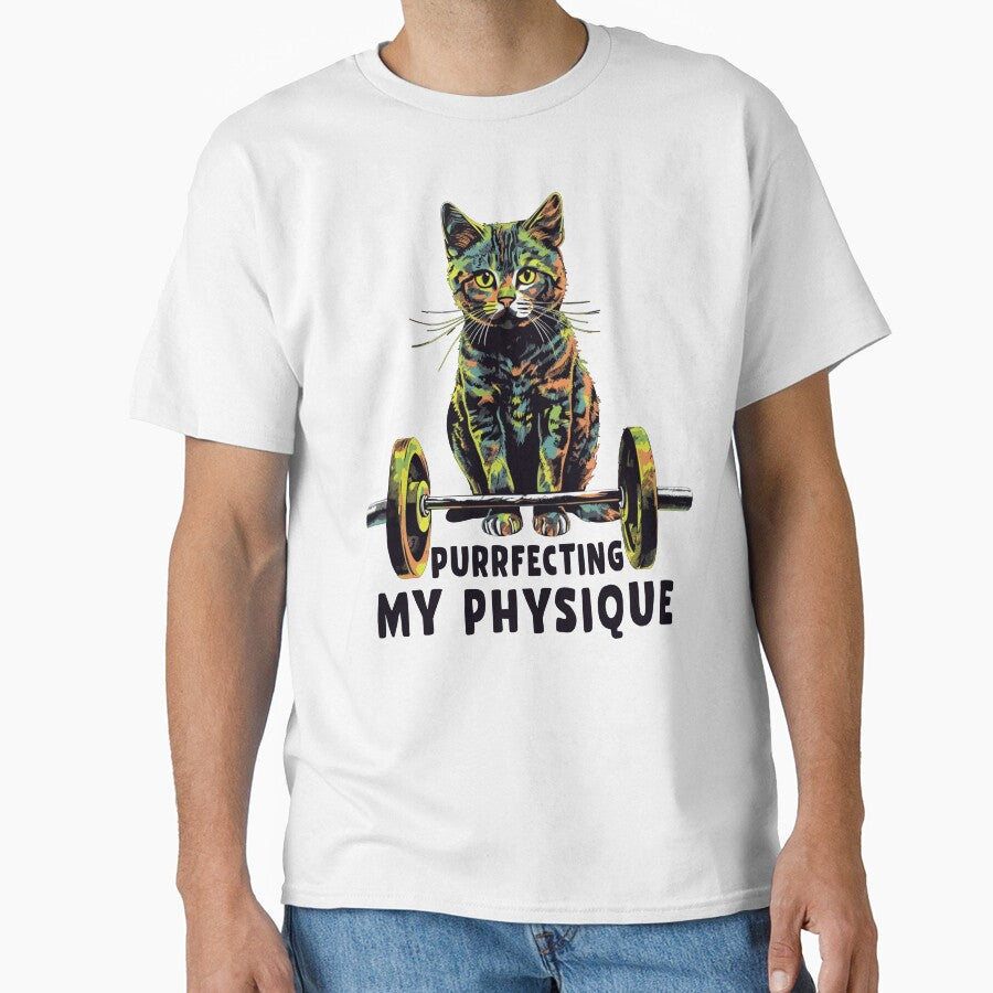 Gym, Workout or Fitness Gift Funny Cat in a Gym by KsuAnn T-Shirts, Hoodie, Sweatshirt | BlankRebels.com (Image 1)