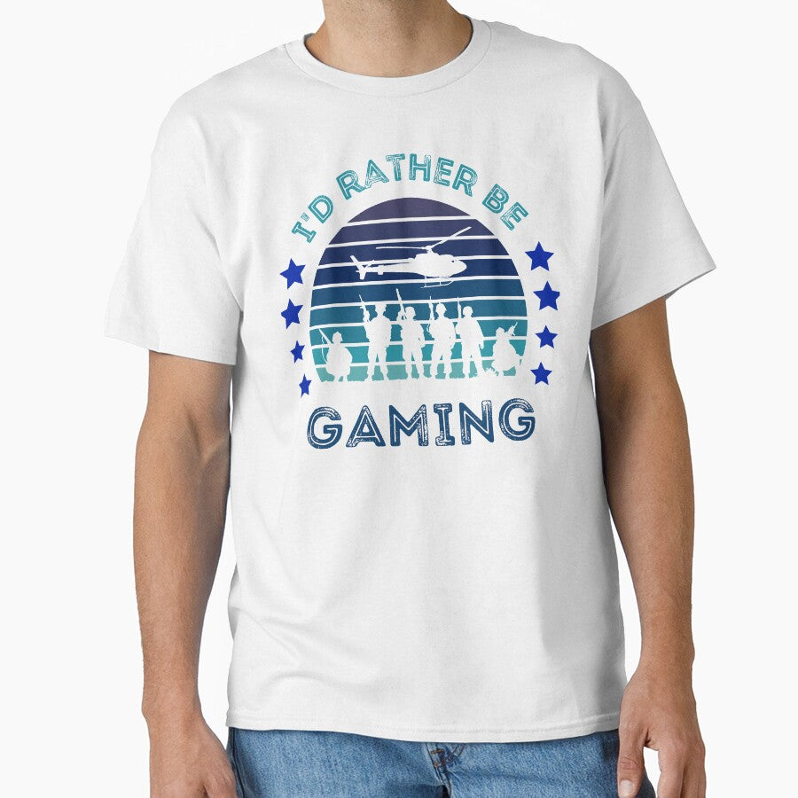I'd Rather Be Gaming Vintage Style by 9N20 T-Shirts, Hoodie, Sweatshirt | BlankRebels.com (Image 1)