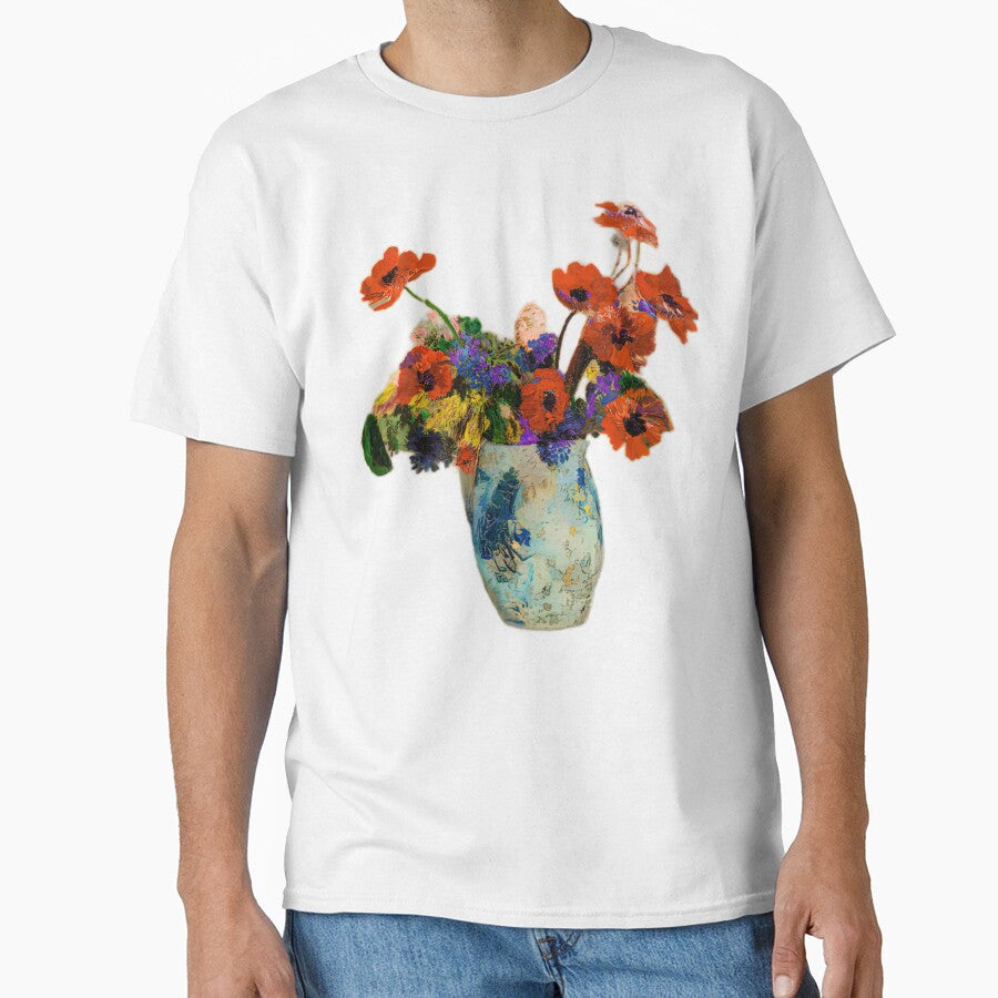 Odilon Redon - Vase de Fleurs (1885-95) by zeucontosu T-Shirts, Hoodie, Sweatshirt | BlankRebels.com (Image 1)