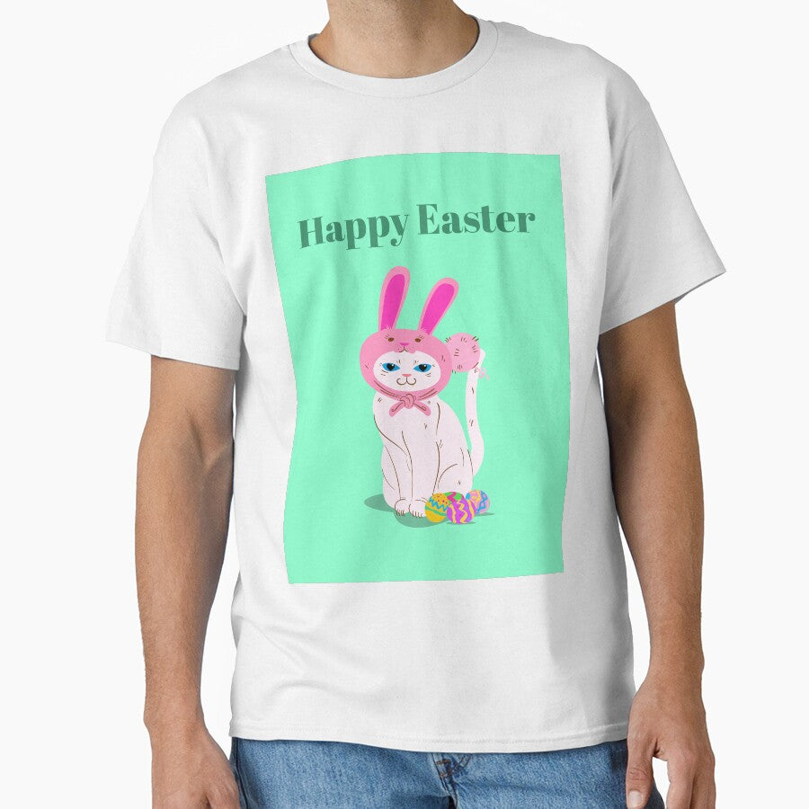 Happy Easter Catbunny design by boopsblunt T-Shirts, Hoodie, Sweatshirt | BlankRebels.com (Image 1)