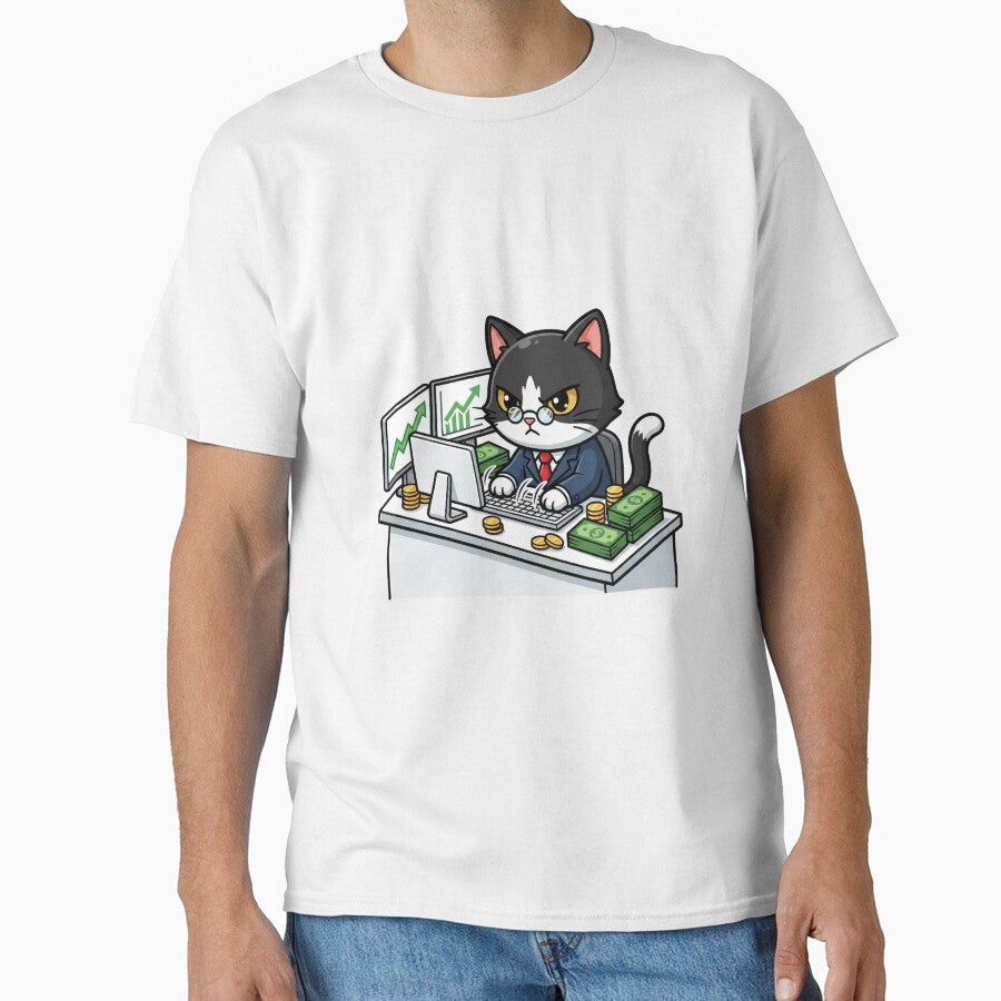 Kawaii Business Cat by Inna Myrien T-Shirts, Hoodie, Sweatshirt | BlankRebels.com (Image 1)