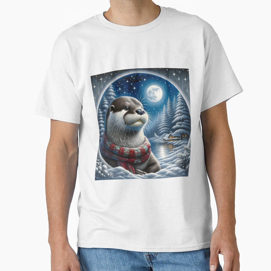 Christmas otter by Truck Stop One T-Shirts, Hoodie, Sweatshirt | BlankRebels.com (Image 1)