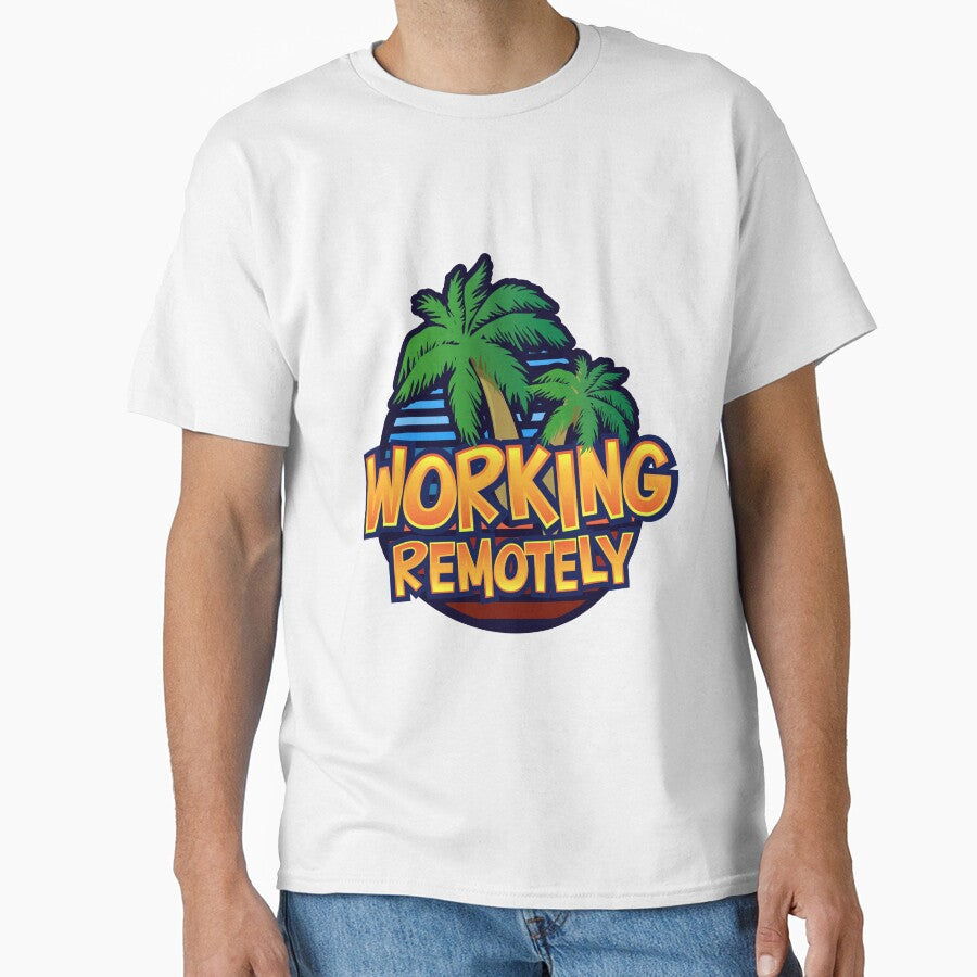 WORKING REMOTELY by w1ckerman T-Shirts, Hoodie, Sweatshirt | BlankRebels.com (Image 1)