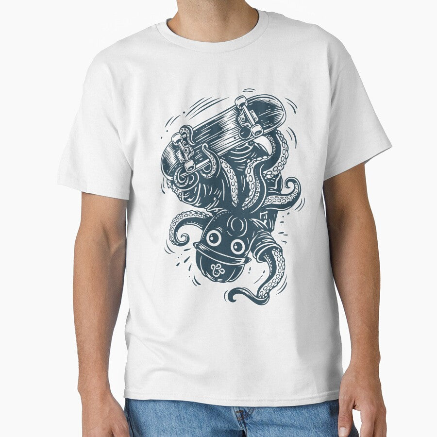 Octo Skater by TeeCodes T-Shirts, Hoodie, Sweatshirt | BlankRebels.com (Image 1)