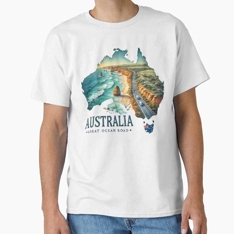 Great Ocean Road by yunamaliskova T-Shirts, Hoodie, Sweatshirt | BlankRebels.com (Image 1)