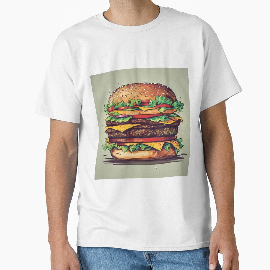 TrippleBurger drawing by TrendShopToday T-Shirts, Hoodie, Sweatshirt | BlankRebels.com (Image 1)