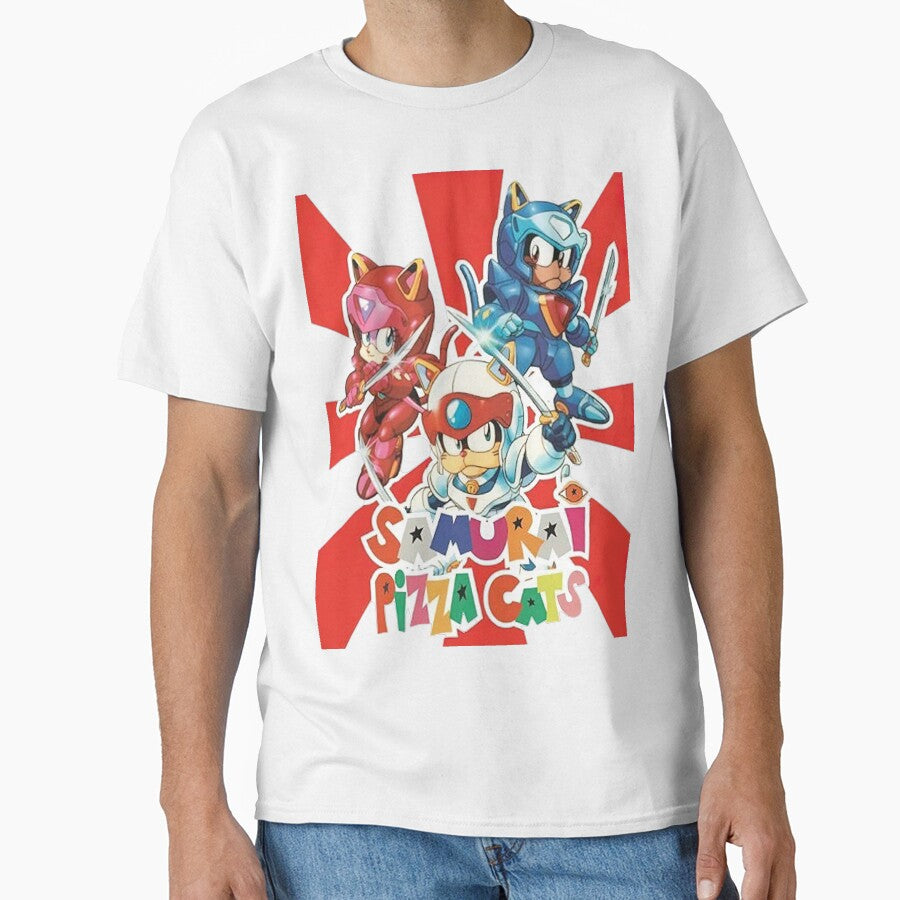 ⭐Samurai Pizza Cats HD⭐ by Retr0Tshirts T-Shirts, Hoodie, Sweatshirt | BlankRebels.com (Image 1)