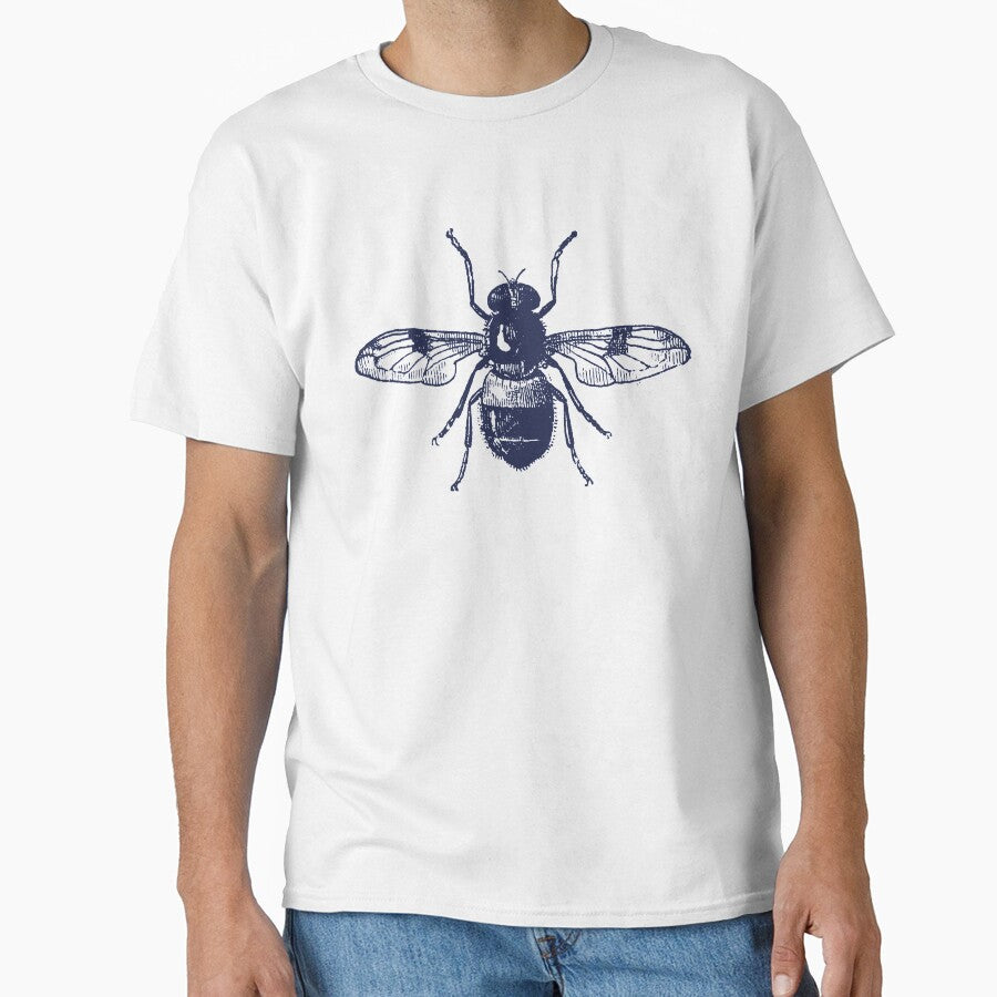 Vintage bee dark academia navy and cream by neopop T-Shirts, Hoodie, Sweatshirt | BlankRebels.com (Image 1)