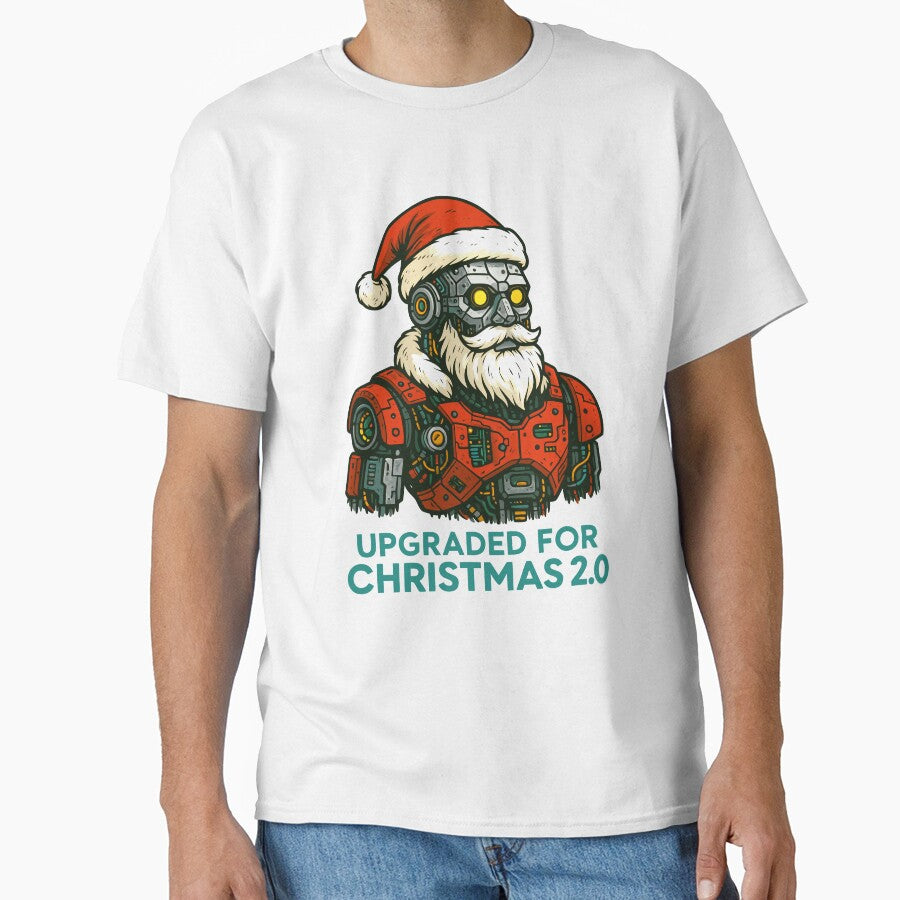 Robot Santa Claus by Remy490 T-Shirts, Hoodie, Sweatshirt | BlankRebels.com (Image 1)