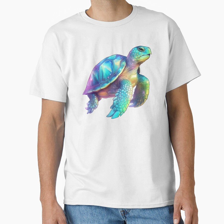 Vivid Painterly Turtle by UtterlyCutterly T-Shirts, Hoodie, Sweatshirt | BlankRebels.com (Image 1)